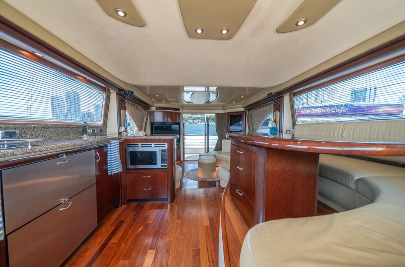 Nassau yacht living area